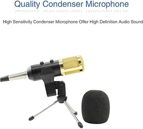 ZLXDP Professional USB condensator microfon pentru Calculator Studio microfon pentru înregistrare Video
