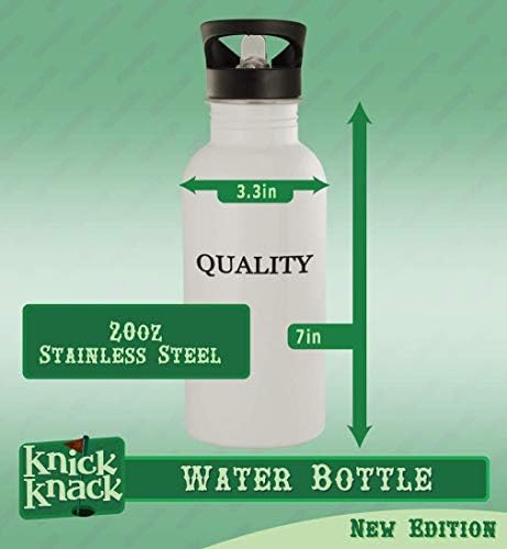 Cadouri Knick Knack Butner - Sticlă de apă din oțel inoxidabil 20oz, argintiu