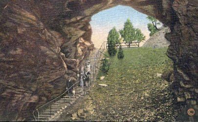 Peștera mamutului, carte poștală din Kentucky