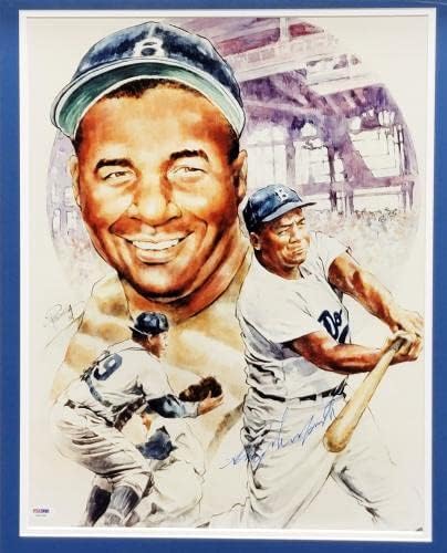 Roy Campanella Autografed încadrat 16x20 Foto Brooklyn Dodgers PSA/ADN S00330 - Fotografii MLB autografate
