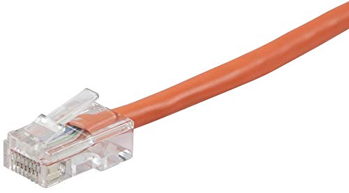 Cablu de plasture MonoPrice Cat6 Ethernet - 1 picioare - portocaliu | Cord de internet de rețea - RJ45, Stranded, 550MHz, UTP,