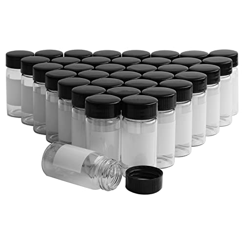 Flacoane Autosampler din sticlă mică transparentă de 20 ml cu plasture de scriere pentru clasa de știință a Laboratorului de