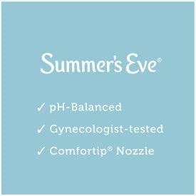 Summer ' s Eve Douche, spălare Feminină, oțet și apă de curățare suplimentară, sticlă de 4,5 fl OZ