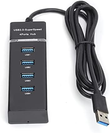 1 la 4 USB 3.0 Hub tată la mamă USB Extender adaptor cablu Splitter, 3.94 ft Slim & amp; Portableusb 3.0 Hub, potrivit pentru