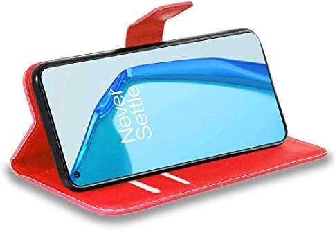 WenTian OnePlus 9R caz, CaseExpert premium din piele Kickstand Flip portofel geanta caz de acoperire pentru OnePlus 9R Negru