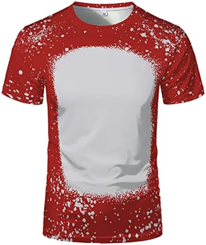 Camasi pentru barbati US Size mare gol personalizate T-Shirt transfer de căldură sublimare maneci scurte tricouri