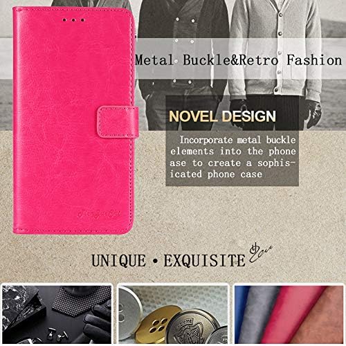 TienJueShi Rosa carte Stand Retro afaceri Flip piele Protector telefon caz pentru Blu S91 6.5 inch coperta etui portofel