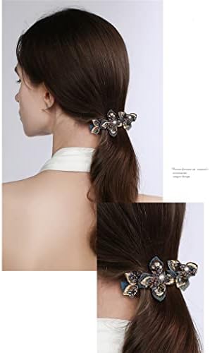 Zhuhw Clip din spate a capului clipului de primăvară handmade pentru păr Handdress feminin Ponyil Clip orizontal
