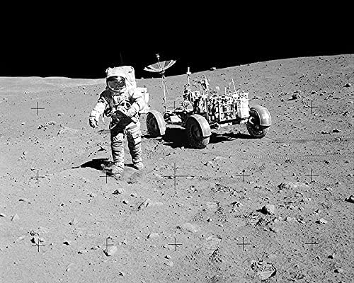 Apollo 15 Astronaut Dave Scott W/Rover 11x14 Silver Halide Photo Photo