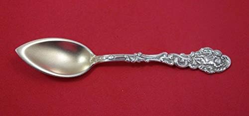 Versailles de Gorham Sterling Silver Grapefruit Spoon cu marginea lată de aur înghețată
