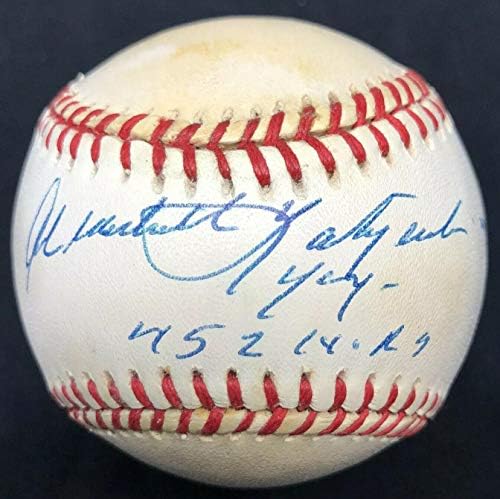 Carl Michael Yastrzemski Nume complet 452 Hrs Yaz Porecla semnată Baseball PSA - Baseballs autografate