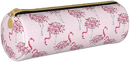 Veizkuo Floral Flamingo Creion Case Zipper pentru femei adulte Flori mici Puii Pen pungă de machiaj cosmetic Organizator pentru