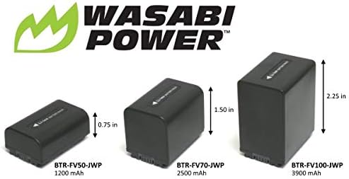 WASABI POWER NP-FV70 BATERIE PENTRU SONY DCR-SR15, SR21 DCR-SR68 DCR-SR88 DCR-SX15 DCR-SX21 DCR-SX44 DCR-SX45 DCR-SX63 DCR-SX65