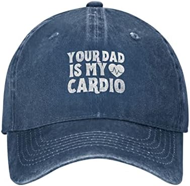 Schiv tatăl tău este cardio pălărie pălărie pălărie de baseball pentru bărbați femei spălate bumbac reglabile pălării de baseball