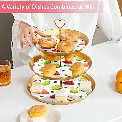 3 niveluri de desert suport pentru desert cupcake farfurie cu fructe de plastic suport pentru afișare pentru naștere pentru