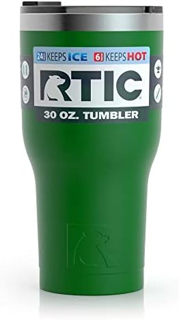 RTIC Tumbler, pahar izolat de 30 oz cană de călătorie cu cafea din oțel inoxidabil cu capac, rezistent la scurgeri, Băutură