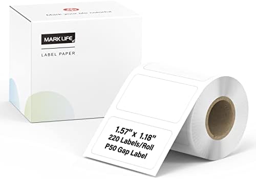 Mașină de fabricat etichete MARKLIFE cu 2 benzi imprimantă de etichete cu coduri de bare - Mini etichetă termică Bluetooth
