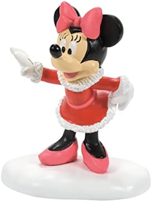 Departamentul 56 Disney Mickey Mouse Village Minnie își strânge figurina, 2,9 inch, multicolor