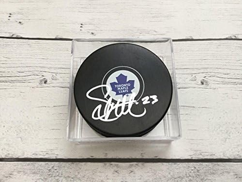 Shawn Matthias a semnat pucul de hochei Toronto Maple Leafs cu autograf NHL B-pucuri NHL cu autograf