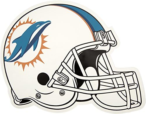 Pictogramă aplicată, Decal mare pentru cască în aer liber NFL Miami Dolphins