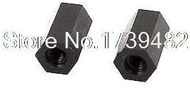 50pcs m3x10mm nylon hex pcb distanțier stâlp stâlp feminin șurub negru negru