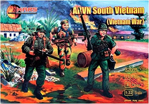 マース フィギュア Figura Marte ORM32009 1/32 Vietnam Război Soldatul Armatei Vietnamului de Sud 8 Poză 15 bucăți Model de plastic