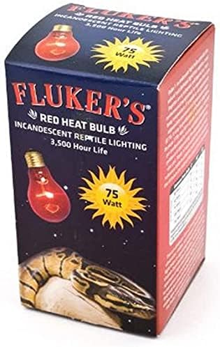 Fluker's Repta-Sun Incandescent Reptile Red Heat Bec 75W-Include Ghidul Pro-Tip atașat DBDPET