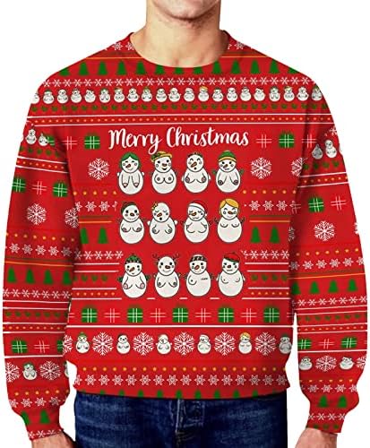 Mens Toamna Iarna Crăciun amuzant murdar DILDOS secret casual desăvârșit rotund gât cu glugă pulover cu hanorac de pulover