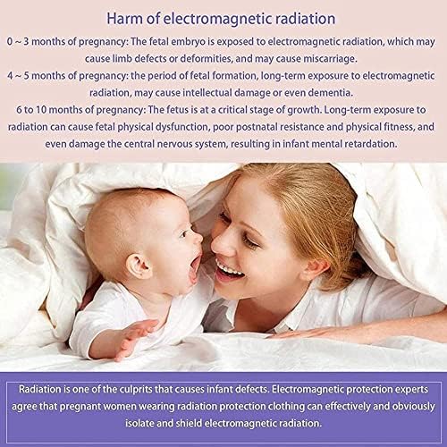 RAFCAR EMF Anti-radiații haine Îmbrăcăminte de maternitate, Protecția la radiații Costum pentru femeile însărcinate Conductive/Scutire