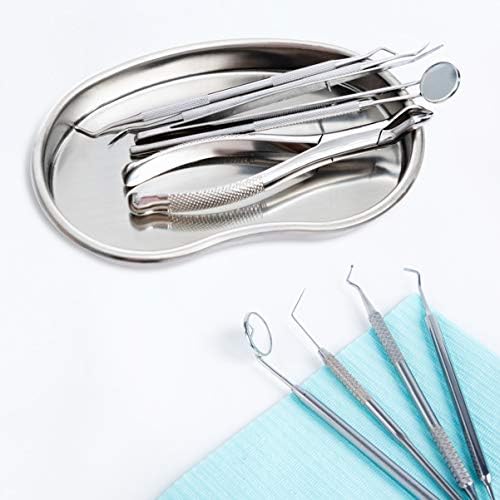 Healeved instrument Bijuterii Tava 1 buc inox mici tava metal tava simplu dentare procedura tava Bijuterii tava Bijuterii tava
