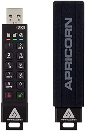 Apricorn Aegis Secure Key 3 NX 64GB 256-bit criptat FIPS 140-2 nivel 3 validat Secure USB 3.0 unitate Flash, ASK3-NX-64GB,