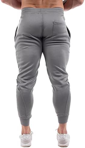 Pantaloni de alergare conice pentru bărbați Mech-Eng, antrenament de culturism de fitness joggers, pantaloni de pulover uscați