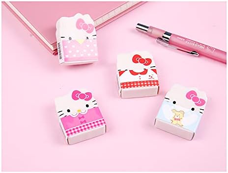 [4-in-1] Hello Kitty Cute Stationery Creion Crecil Eraser Die-Cut Set 4PCS