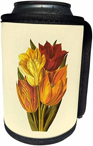 3DROSE Tulips Tulips Still Life Art - Can Cooler Bottle Wrap