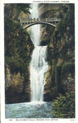 Autostrada Râului Columbia, carte poștală din Oregon