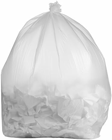PlasticMill 12-16 galoane saci de gunoi: clar, 0.8 mil, 24x33, 400 saci.