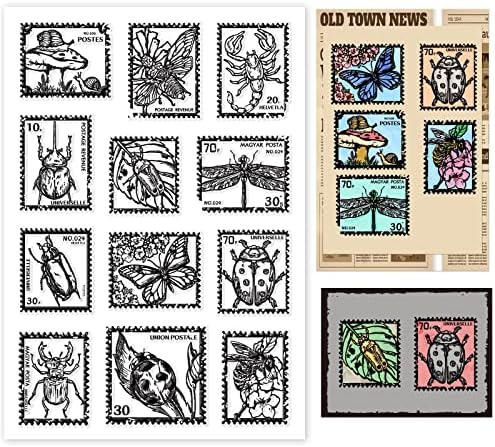 Globleland Animalss Stamp Clear Stamps Bees Butterflies Libelflies Silicon Silicone Stampuri Clear pentru cărți Making Diy