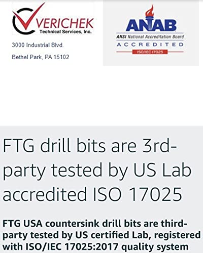 FTG USA WOOD CONTERSING SET BIT BIT Mărimi 6 8 10 10 12 Counterink Bituri conice, 2 tăietor de dopuri de lemn pentru dimensiuni