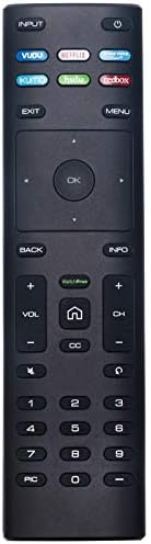 XRT136 Replacement Remote Control with VUDU Netflix PrimeVideo XUMO Hulu Redbox Watchfree Shortcut APP Keys fit for Vizio M70E3