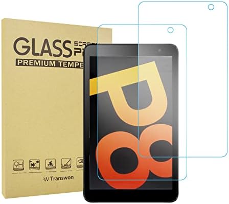Transwon Foxx P8 Tablet Screen Protector 8 inch, 2pcs Sticla temperată pentru tabletă Foxxd Foxx P8