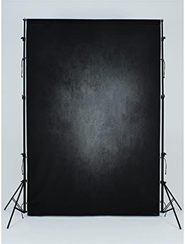 UrcTepics 5x7ft Pro microfibră Abstract fundal negru pentru fotografie Headshot fundal portrete fotografie Fundaluri Negru