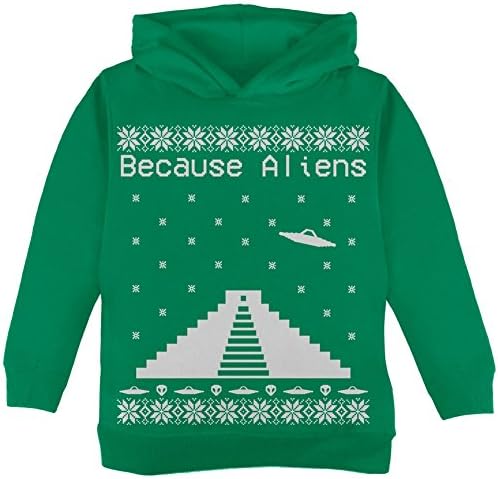 Deoarece Străinii Piramida Crăciun Pulover Verde Copilul Hoodie