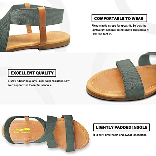 DAYDAYGO sandale plate elastice pentru femei