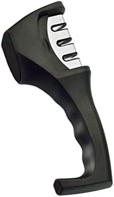 Instrument de ascuțire a cuțitului cuțit de bucătărie Portabil Profesional cu 3 sloturi ceramice Manual cuțit de ascuțit instrument