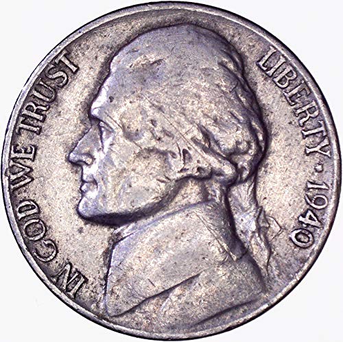 1940 Jefferson Nickel 5c Foarte bine