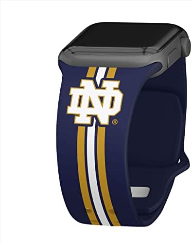 Trupe de afinitate Notre Dame Fighting Irish HD Watch Band compatibil cu Apple Watch
