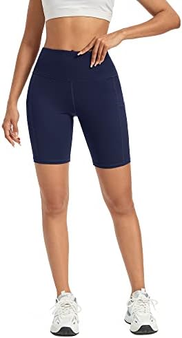 Pantaloni scurți pentru motociclisti pentru femei G4free, compresie cu compresie de 5/8 inci compresie Yoga Antrenament Atletism