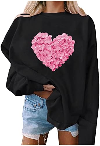 Miashui Fleece subțire jacheta femei femei toamna și iarna Casual Hoodless Pulover dragoste imprimare pulover vrac pentru