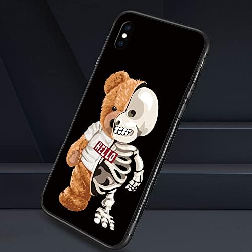 Yixinbb compatibil cu carcasă pentru carcasă iPhone XS Max, Baby Cool Bear iPhone XS Max Cazuri pentru fete, design de model