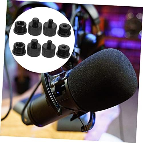 Angoily 2 sets accesoriu suport microfon microfon cu șurub teripied adaptor de fir asortat